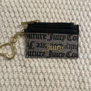 Juicy Couture logo keychain card holder